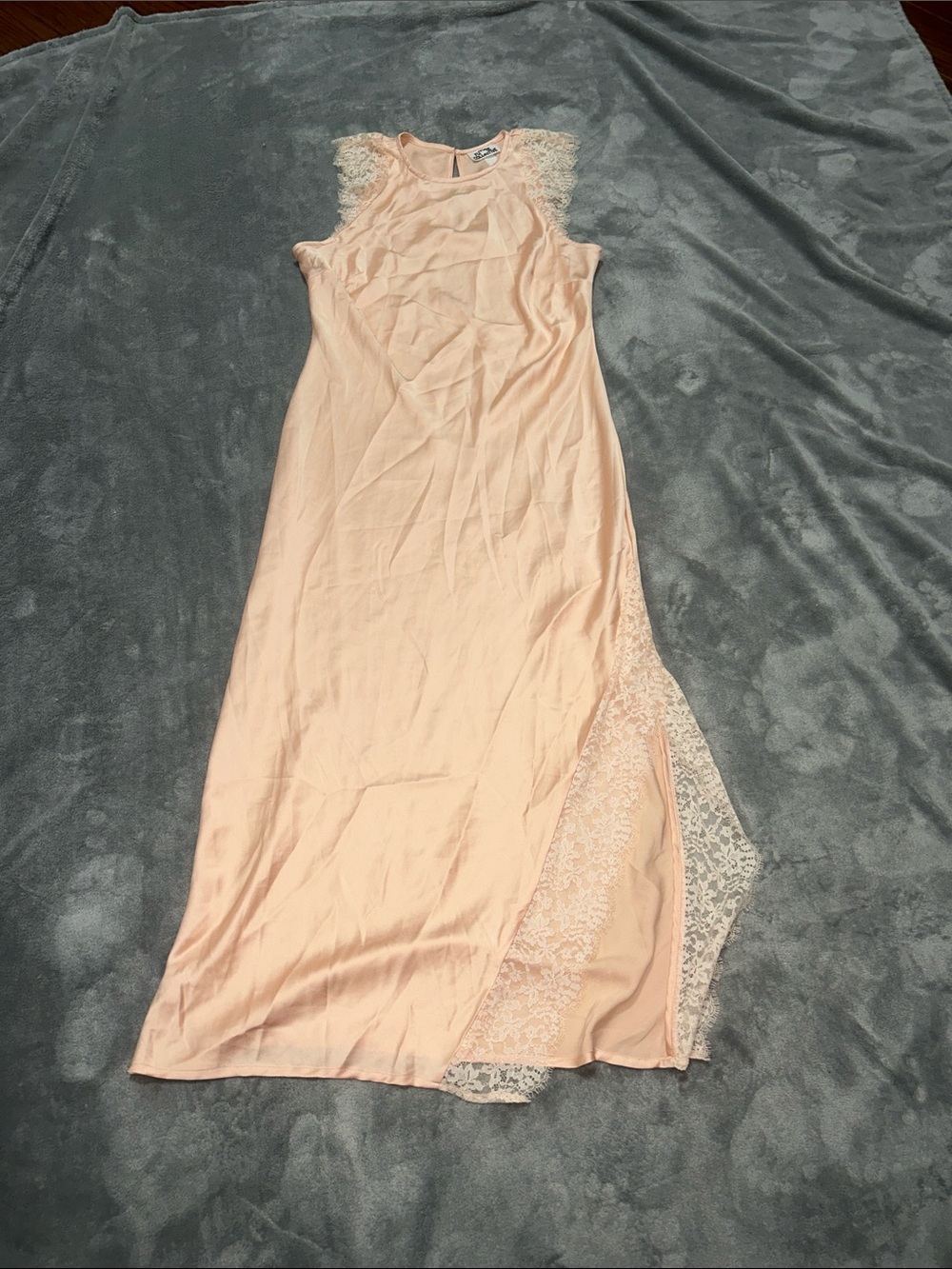 Women's Blush Lace-Trim Slip Nightgown